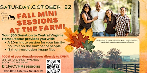 Fall Mini Sessions at Central Virginia Horse Rescue