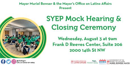 MOLA Presents: SYEP Mock Hearing and Closing Ceremony