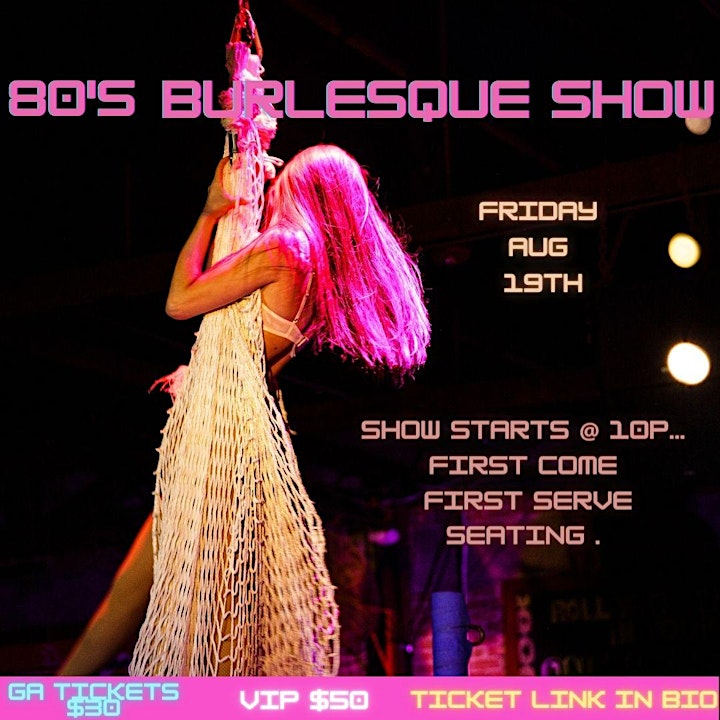 80s Burlesque Show in the Black Orchid Room image