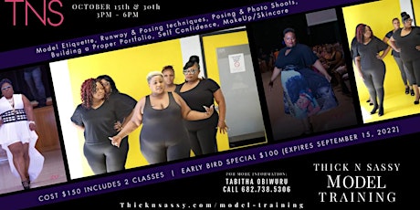 DFW Thick N Sassy Plus Size Model Training & Etiquette Bootcamp