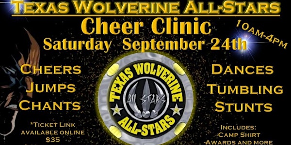 Texas Wolverine All-Stars Cheer Clinic 2022