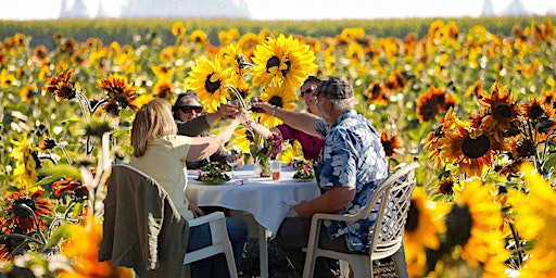 French Prairie Gardens Sunflower Dinner in the Meadow