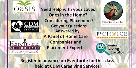 Need Homecare? Considering Placement? A Panel of Experts Can Help. primary image