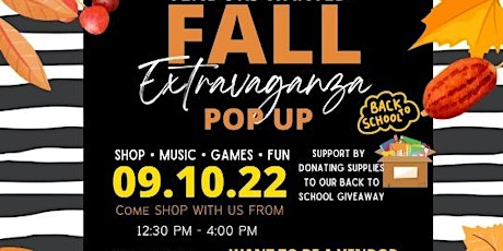 Fall Extravaganza Pop Up Shop