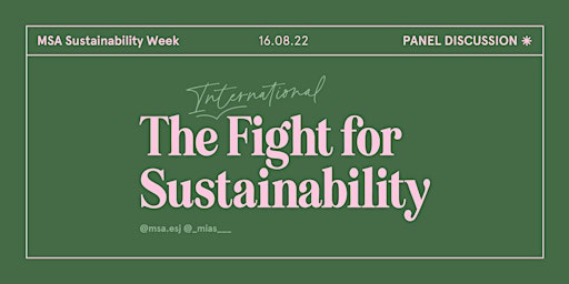 The International Fight for Sustainability | MSA Sustainability Week