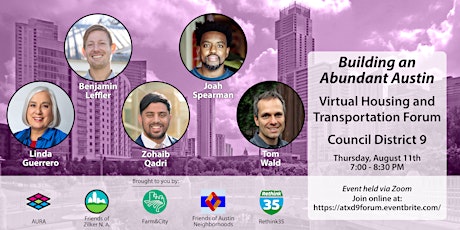 Building an Abundant Austin: District 9 Virtual Candidate Forum