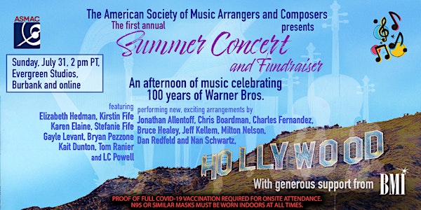 1st Annual ASMAC Summer Concert: String Quartet, Harp, Piano and Voice