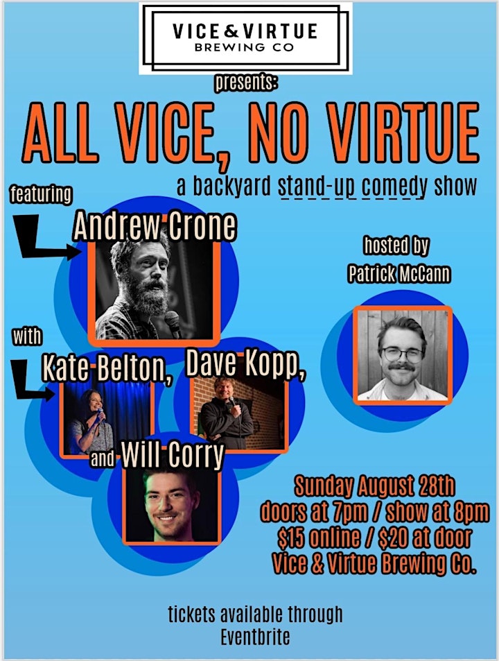 All Vice, No Virtue: a Backyard Stand-up Comedy Show image