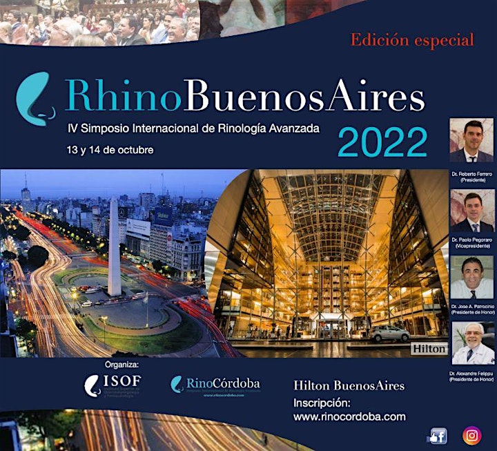 Imagen de RhinoBuenosAires 2022: IV Simposio Internacional de Rinología Avanzada