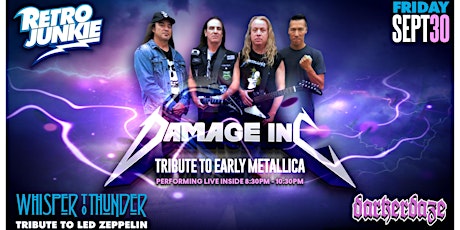 DAMAGE INC. NORCAL (Tribute to Early Metallica) LIVE @ Retro Junkie!