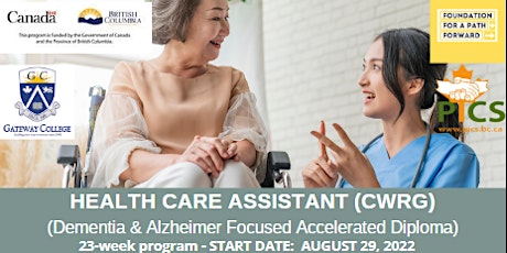 FREE funded Health Care Assistant Accelerated Diploma Program! INFO SESSION primary image