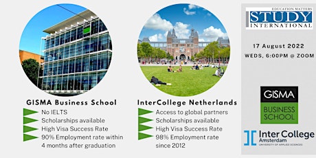 Study in Europe with GISMA (Germany) & InterCollege Amsterdam!