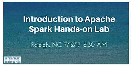 Raleigh, NC- Introduction to Apache Spark (7/12/17) primary image