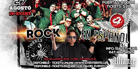 NOCHE DE ROCK EN ESPAÑOL - ROCK LATINO - SOCIEDAD SUR Y SAUL TORRES BAND primary image