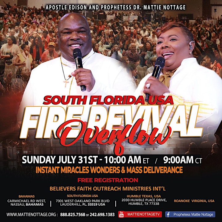 SOUTH FLORIDA USA FIRE REVIVAL OVERFLOW SERVICE image