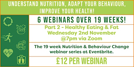 19 Week Nutrition and Behaviour Change Webinar series - Part 2