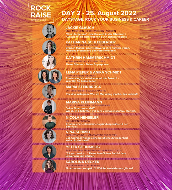 Rock & Raise Festival 2022- Das Online-Event für Working Moms: Bild 