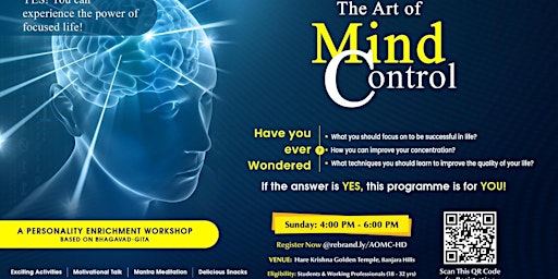Hauptbild für ART OF MIND CONTROL | Bhagwat Geeta | Free Workshop | FOLK Exclusive