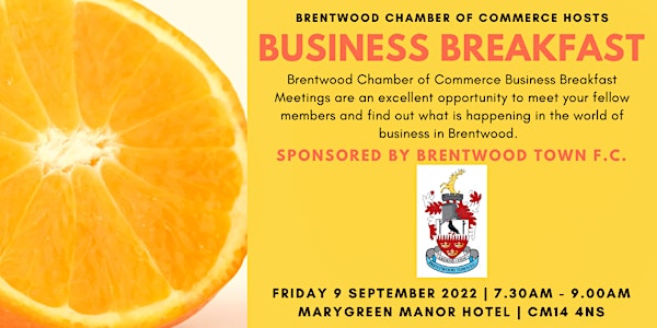 September 2022 Brentwood Chamber of Commerce Business Breakfast