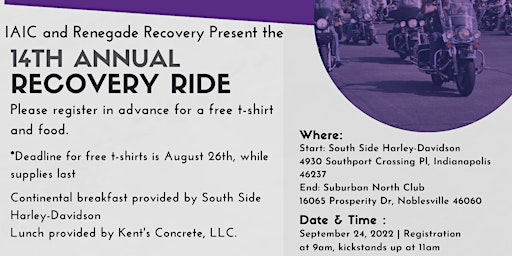 IAIC and Renegade Recovery: Recovery Motorcycle Ride
