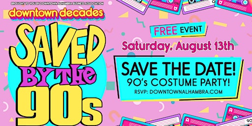 Downtown Decades Free 90's Costume Party!