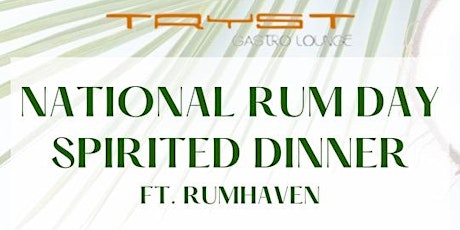 RumHaven Tasting Dinner