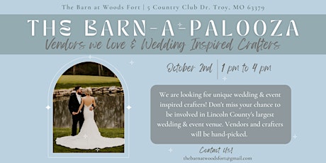 The Barn-A-Palooza Vendor & Crafter Booth Tickets