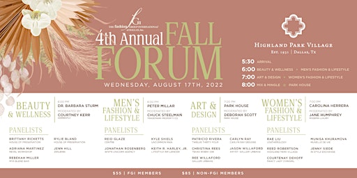 FGI Dallas 4th Annual Fall Forum at Highland Park Village