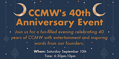 CCMW 40th Anniversary Gala