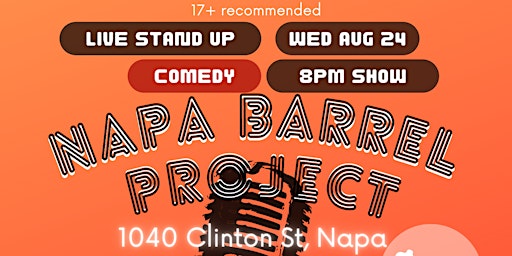 Napa Barrel Project Comedy Night