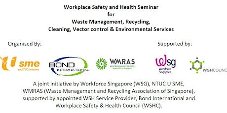 Workplace Safety & Health Seminar for Cleaning, Waste Management, Recycling, Pest Control primary image