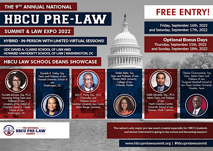 The 9th Annual National HBCU Pre-Law Summit and Law Expo 2022 image