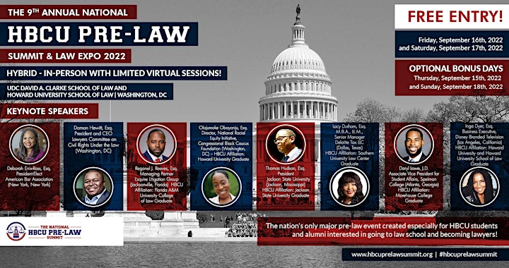 The 9th Annual National HBCU Pre-Law Summit and Law Expo 2022 image