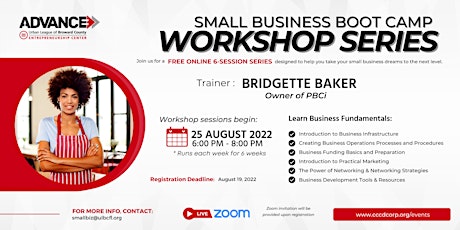 Small Business Boot Camp  Workshop Series