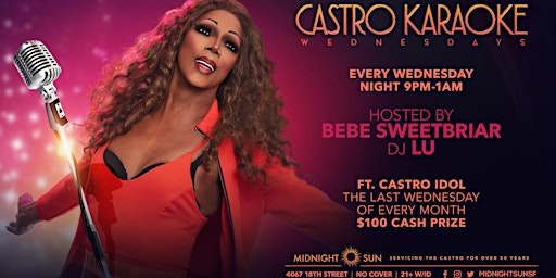Imagem principal do evento Castro Karaoke with Bebe Sweetbriar