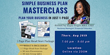 The Simple Business Plan MASTERCLASS + Q&A