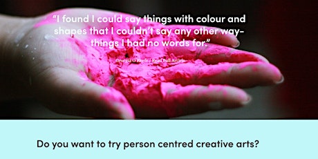 Imagen principal de Therapeutic use of Person Centred  Creative Arts _Free Taster