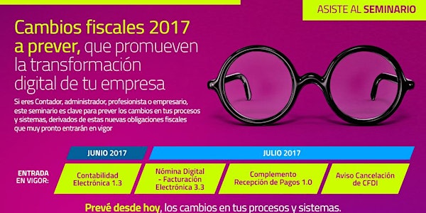 SEMINARIO POR INTERNET CAMBIOS FISCALES 2017 - 30 JUN 2017
