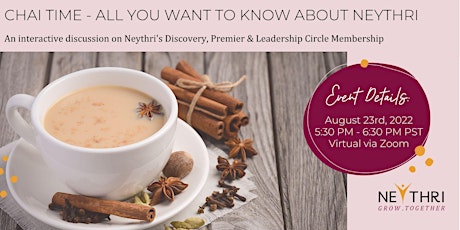 Chai Time - All You Want to Know About Neythri primary image