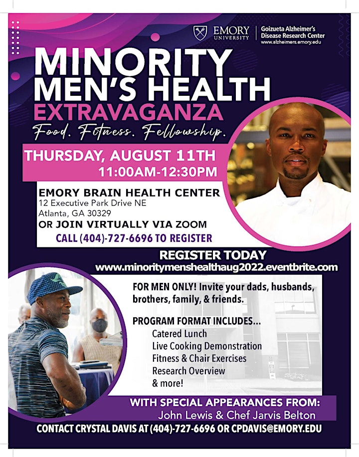 Minority Men's Health Extravaganza - Fitness, Food, & Fellowship! image