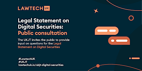Legal statement on Digital Securities: Public consultation