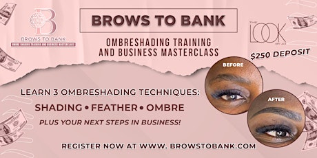 Charlotte SEPT 25  | Brows to Bank | Ombre Shading and Business Training