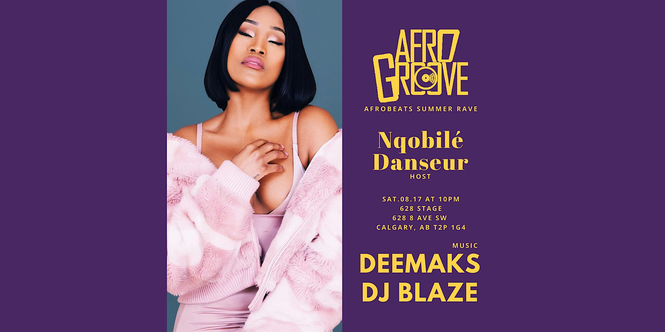 AFROGROOVE FT NQOBILE DANSEUR (C.E.O DANCER) event poster