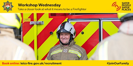 Firefighter Recruitment Workshop Wednesday 5 October - 6:45pm-7:45pm