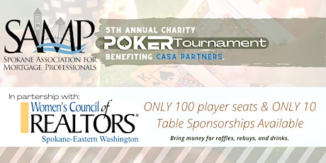 5th Annual Charity Poker Tournament Benefiting CASA Partners