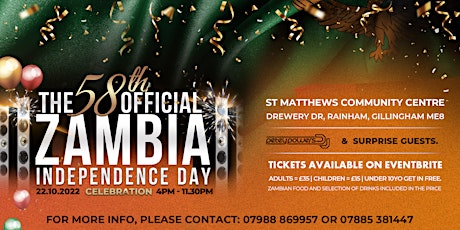 THE OFFICIAL 58th ZAMBIA INDEPENDENCE DAY CELEBRATIONS - KENT UK