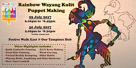 Rainbow Wayang Kulit Puppet Making (PAssionArts Festival 2017) primary image