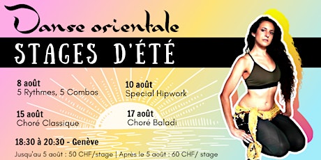 Danse orientale  - Stages d'été 2022 à Genève primary image