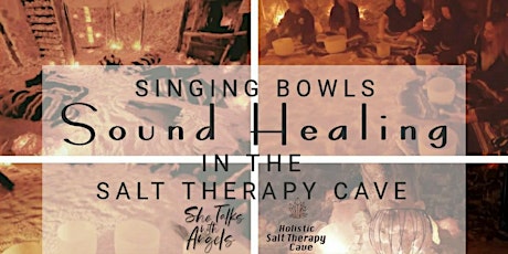 Crystal Bowls Sound Healing in the Holistic Salt Therapy Cave