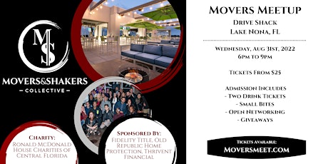 August Movers Meetup at Drive Shack in Lake Nona - Open to the Public